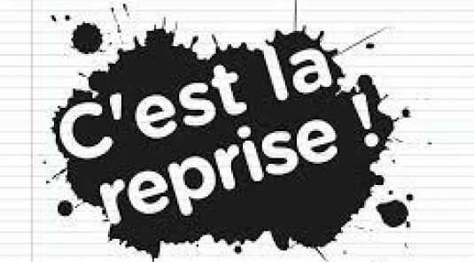 Reprise des activités – Rentrée de septembre